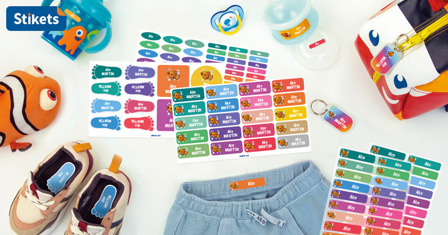 Contribuyente el plastico Suministro Etiquetas escolares adhesivas y para ropa - Stikets