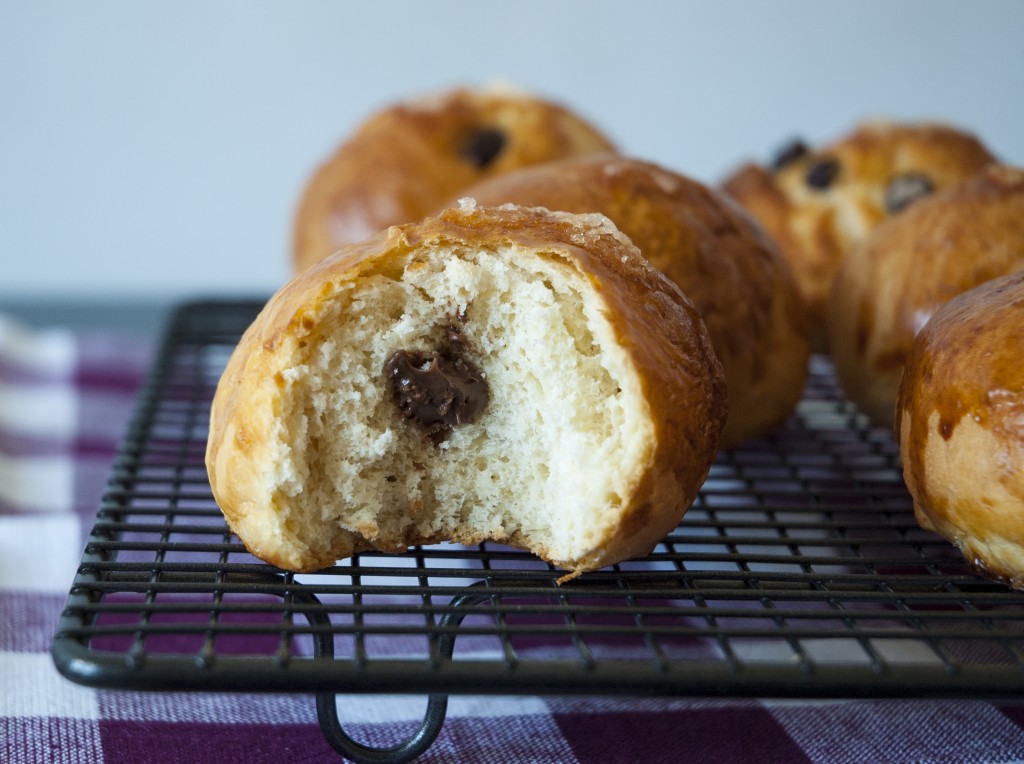 Brioche de chocolate para niños