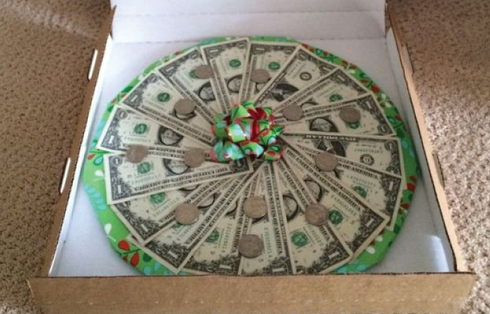 Regalos divertidos para adolescentes.money-pizza