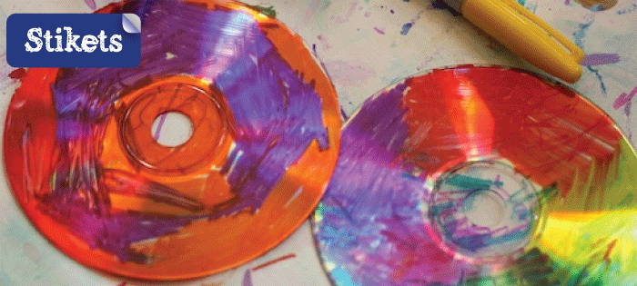 Manualidades para reciclar CD's.Tarde-de-niños