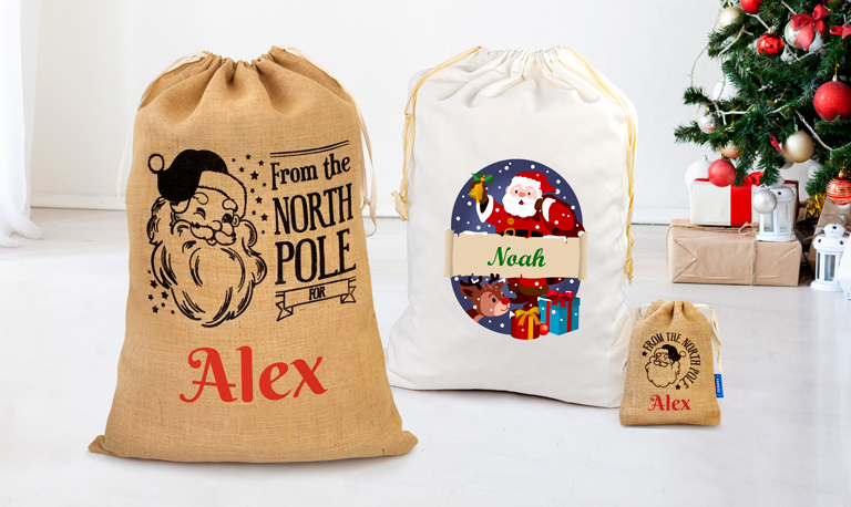 Sacos de Navidad personalizados
