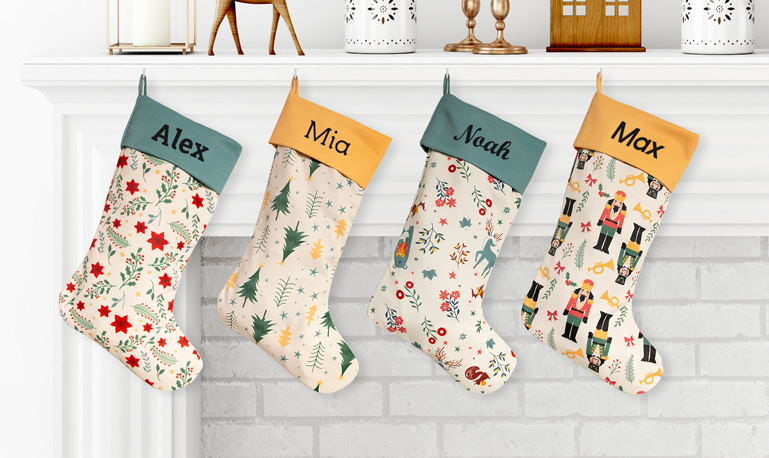 Calcetines navideños personalizados