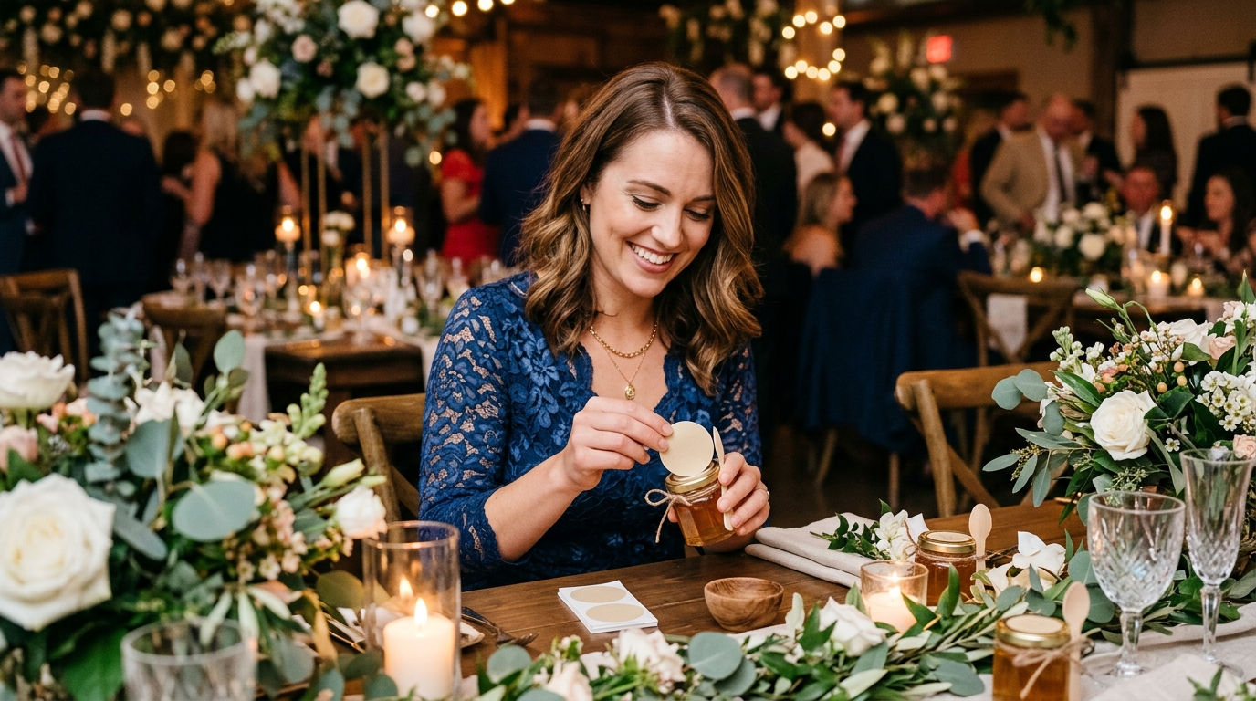 Etiquetas para los detalles de boda que no se pierden entre mesas