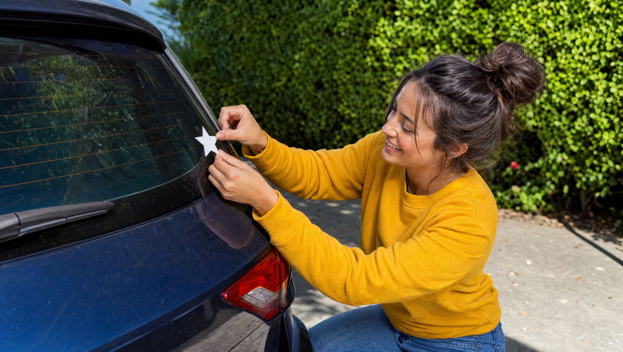 Cómo elegir pegatinas para el coche que aguanten sol y lluvia