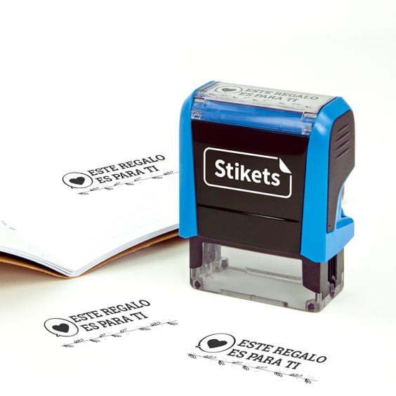 Tampón rectangular personalizado para marcar regalos