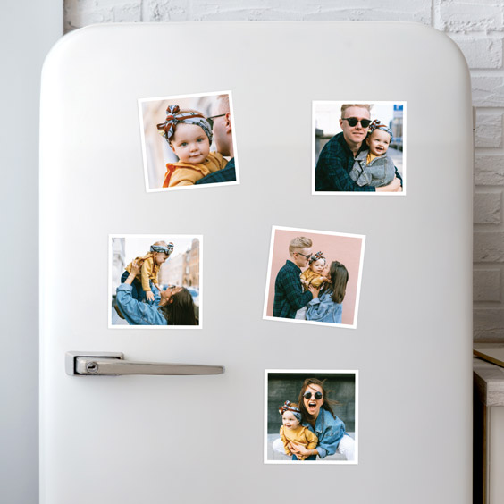 Varios imanes personalizados con fotografías