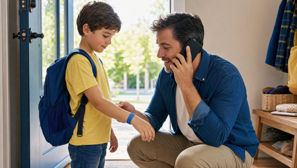 Pulsera infantil con teléfono: datos y errores a evitar