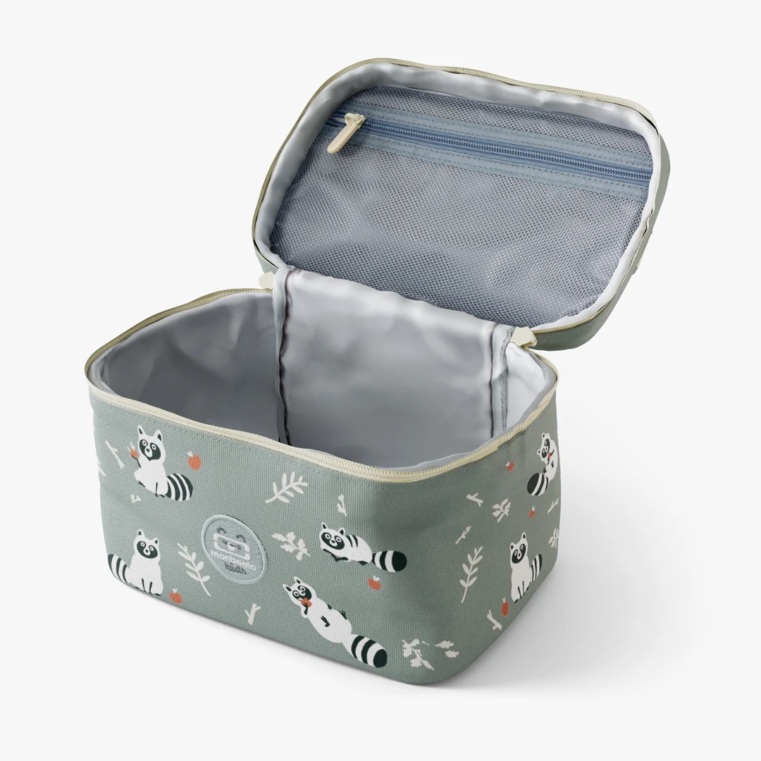 Interior abierto de una bolsa térmica Monbento Frosty Racoon
