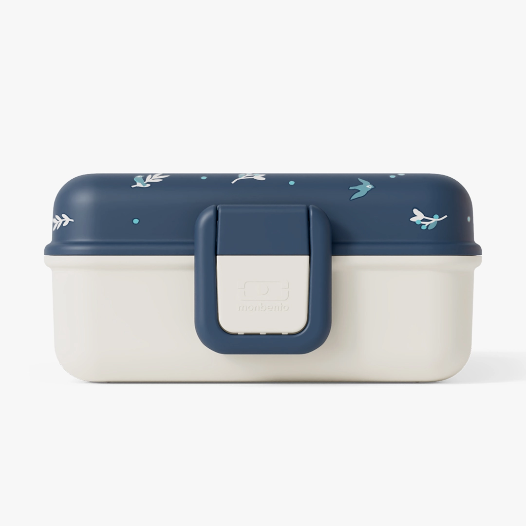 Fiambrera infantil rígida Monbento Snacky Wolf vista de frente