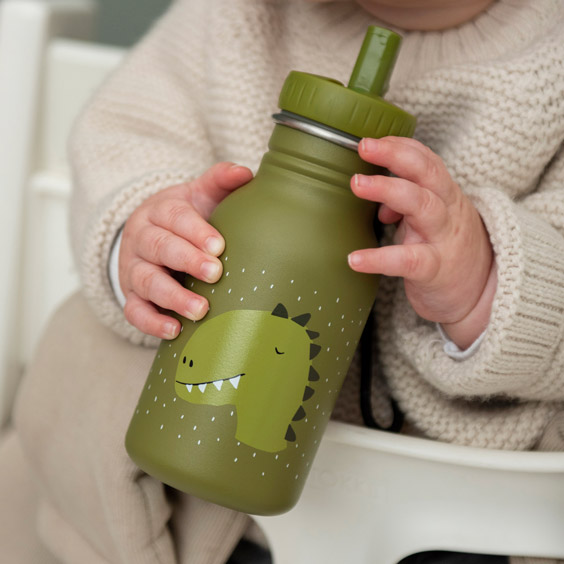 Botella Mr. Dino Trixie personalizable para niños