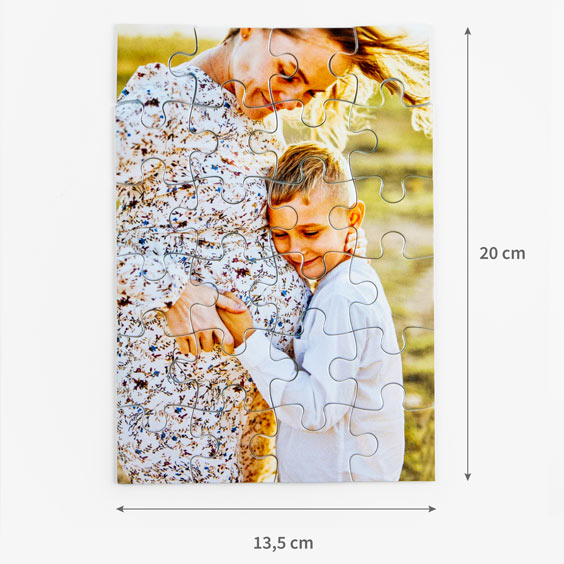 Medidas del puzzle de 24 piezas: 20 por 13,5 centímetros