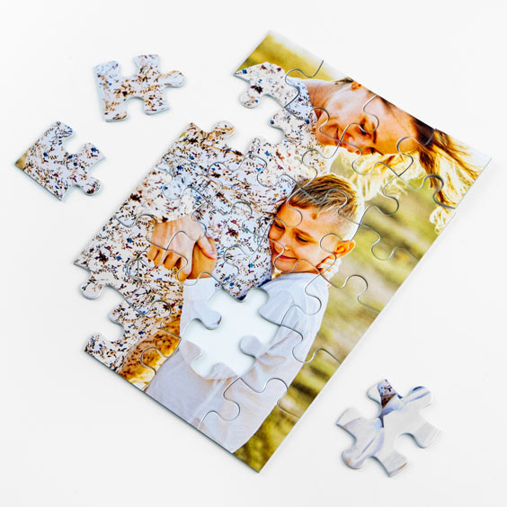 Puzzle personalizado de 24 piezas con una fotografía de madre e hijo